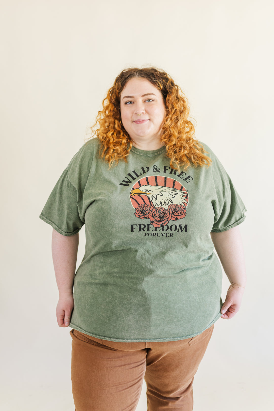 Kinsley Wild & Free Mineral Wash Graphic Tee