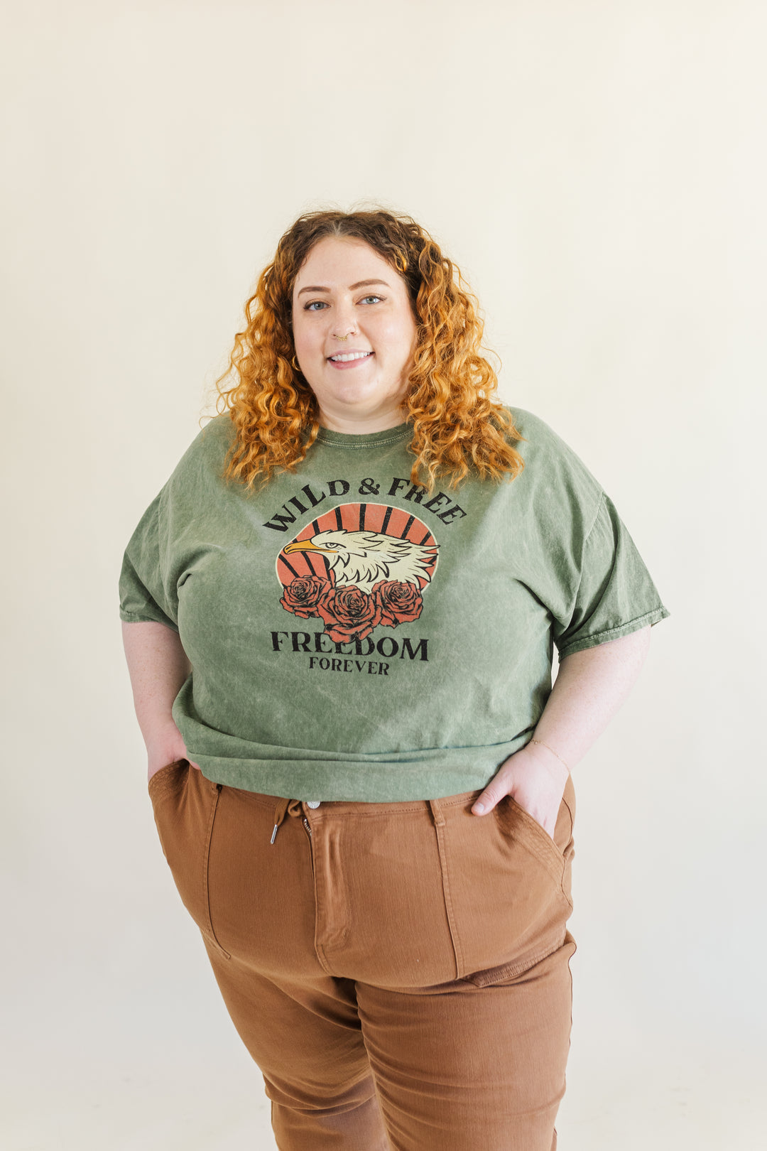 Kinsley Wild & Free Mineral Wash Graphic Tee