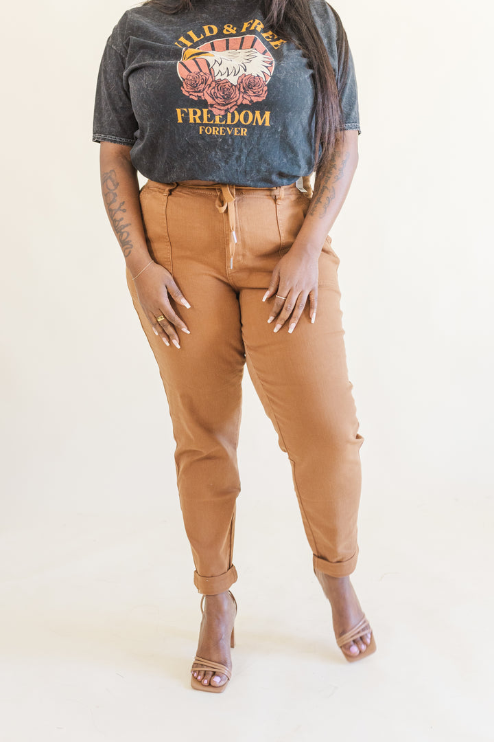 Kinsley Wild & Free Mineral Wash Graphic Tee