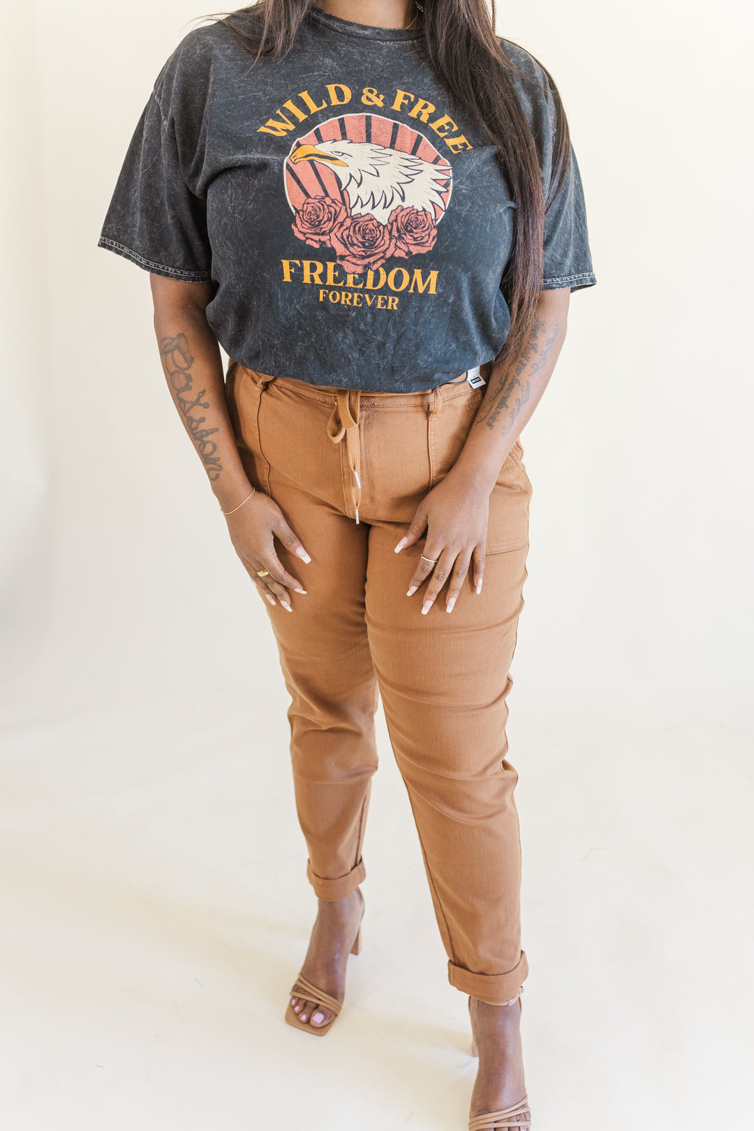 Kinsley Wild & Free Mineral Wash Graphic Tee