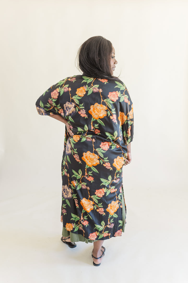 Maren Floral Open Duster