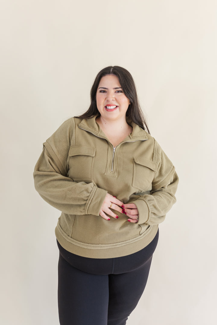 Molly Henley Quarter-Zip Pullover (Online Exclusive)