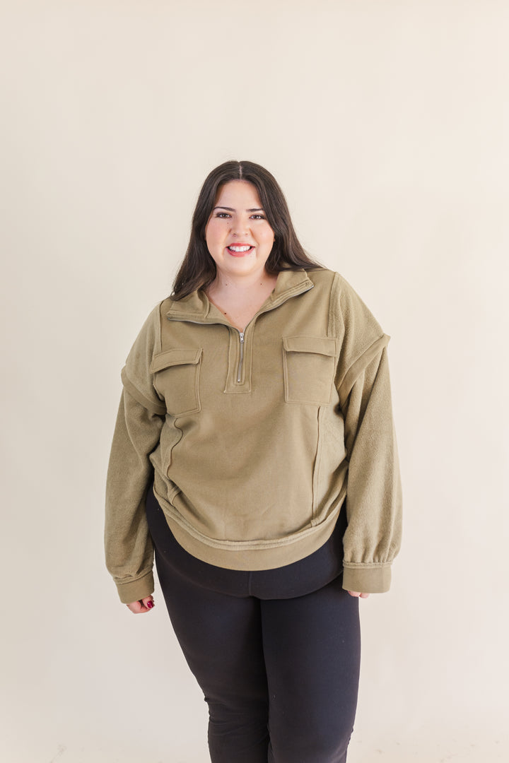 Molly Henley Quarter-Zip Pullover (Online Exclusive)
