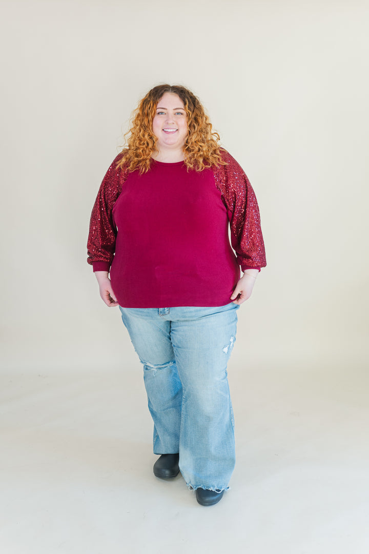 Matilda Sequin Long Sleeve Top (Online Exclusive)