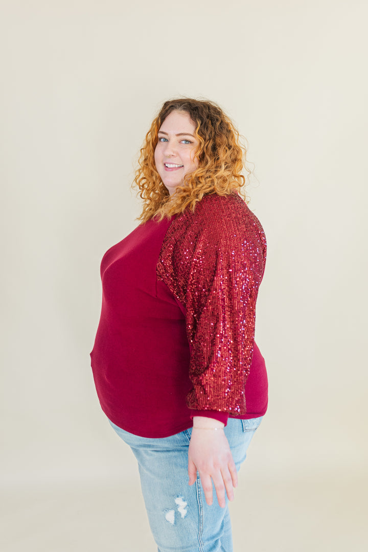 Matilda Sequin Long Sleeve Top (Online Exclusive)