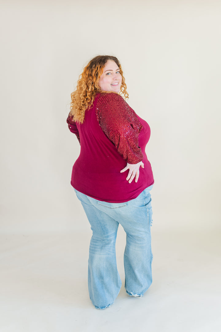 Matilda Sequin Long Sleeve Top (Online Exclusive)