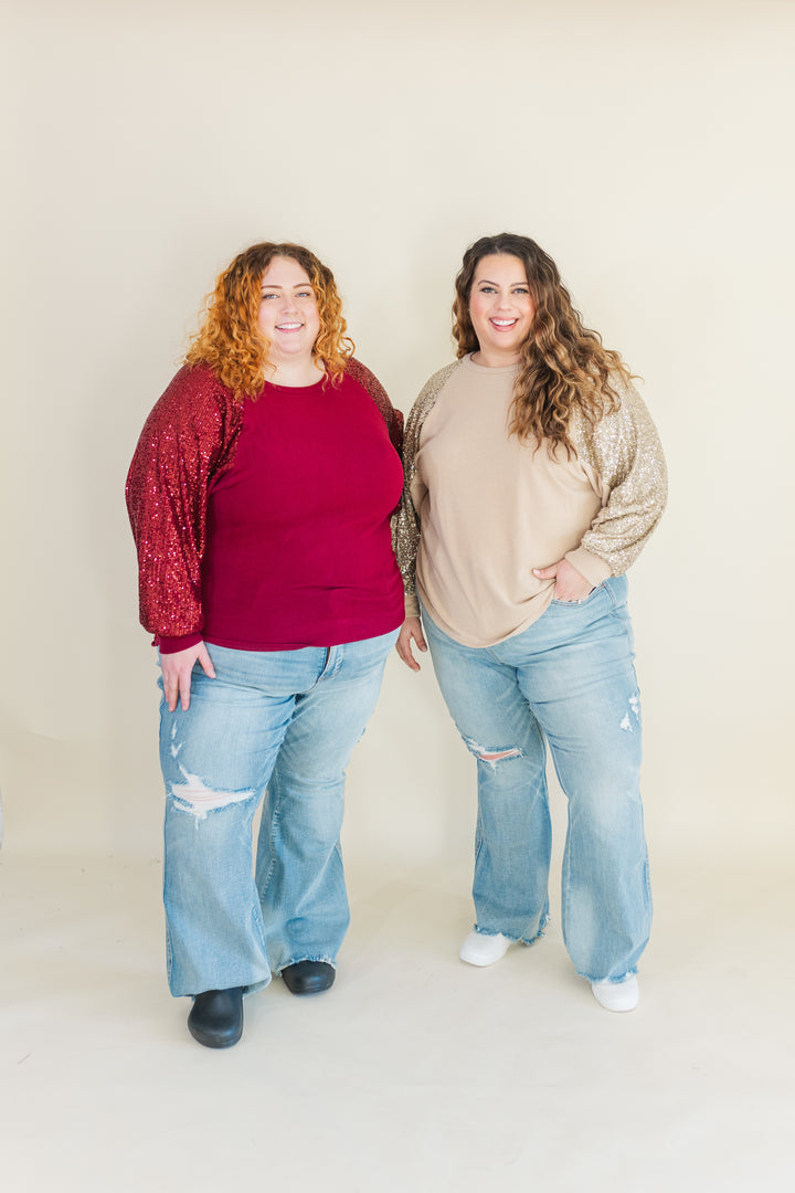 Matilda Sequin Long Sleeve Top (Online Exclusive)