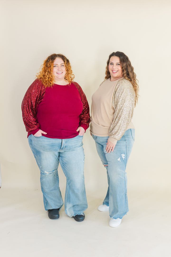 Matilda Sequin Long Sleeve Top (Online Exclusive)