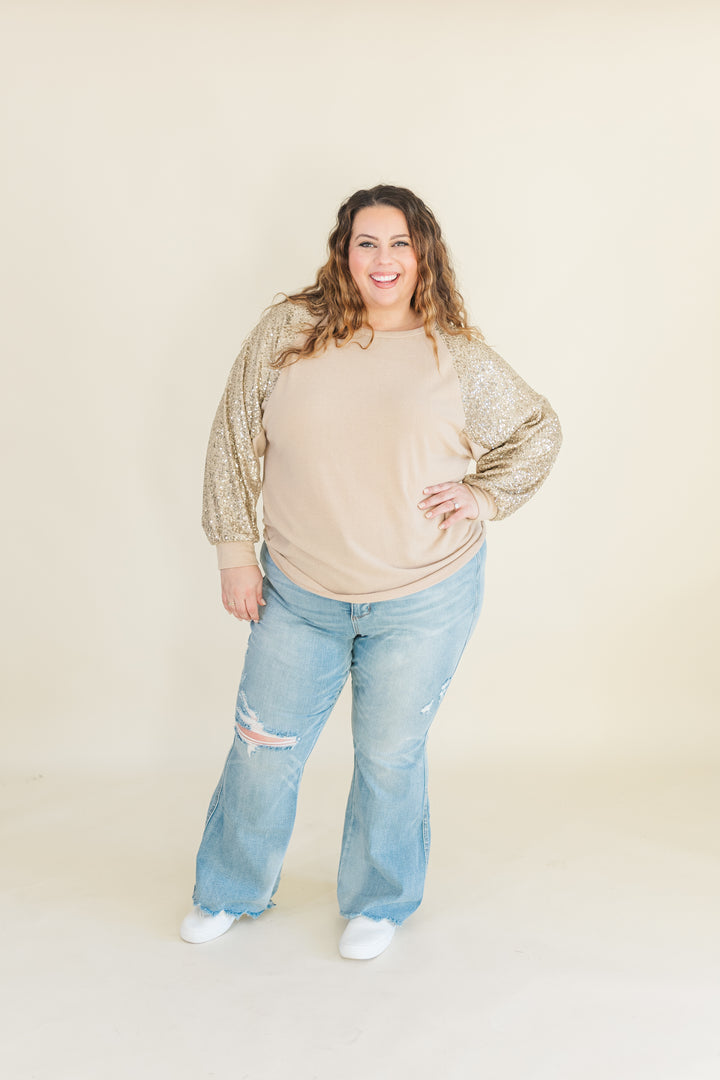 Matilda Sequin Long Sleeve Top (Online Exclusive)