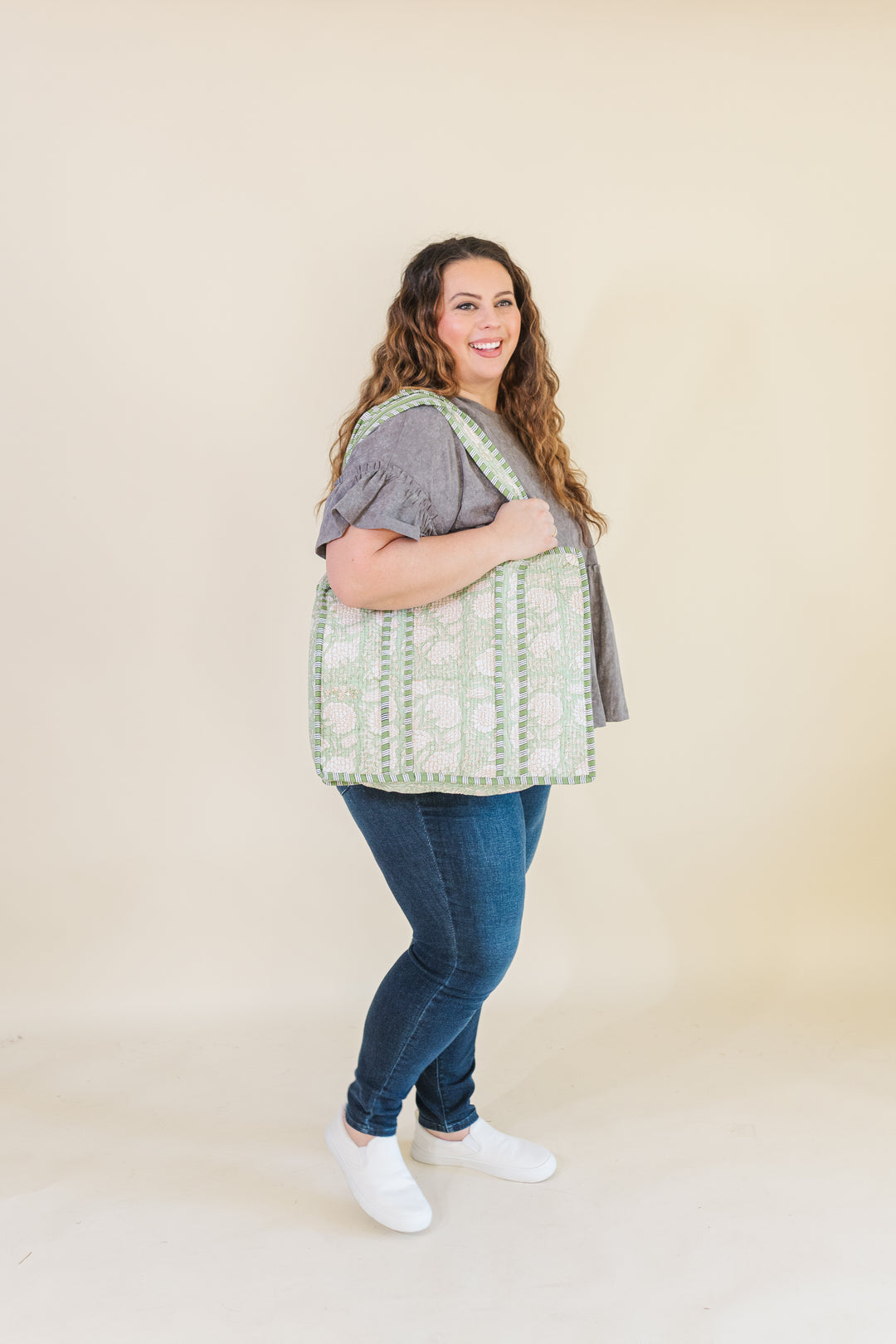 Signature Farylina Quilted Tote Bag - FINAL SALE