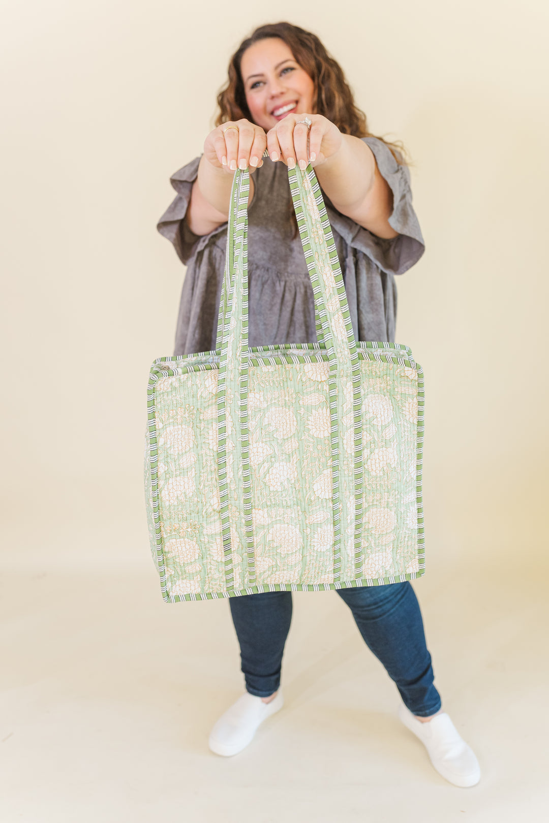 Signature Farylina Quilted Tote Bag - FINAL SALE