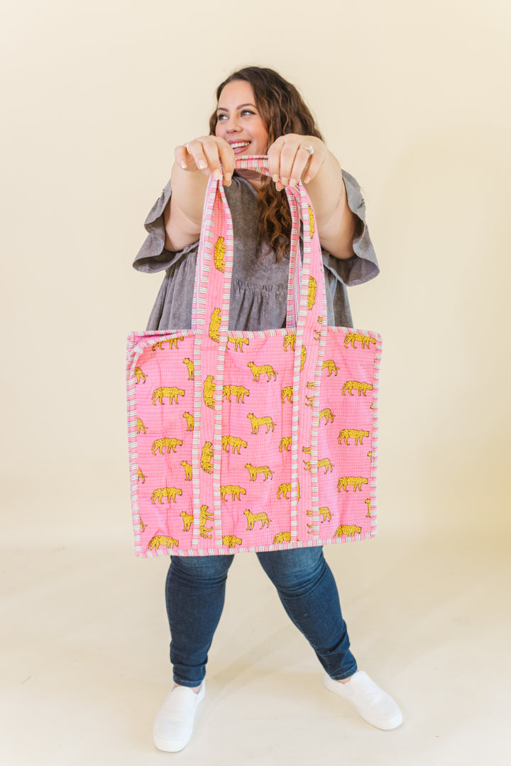 Signature Farylina Quilted Tote Bag - FINAL SALE