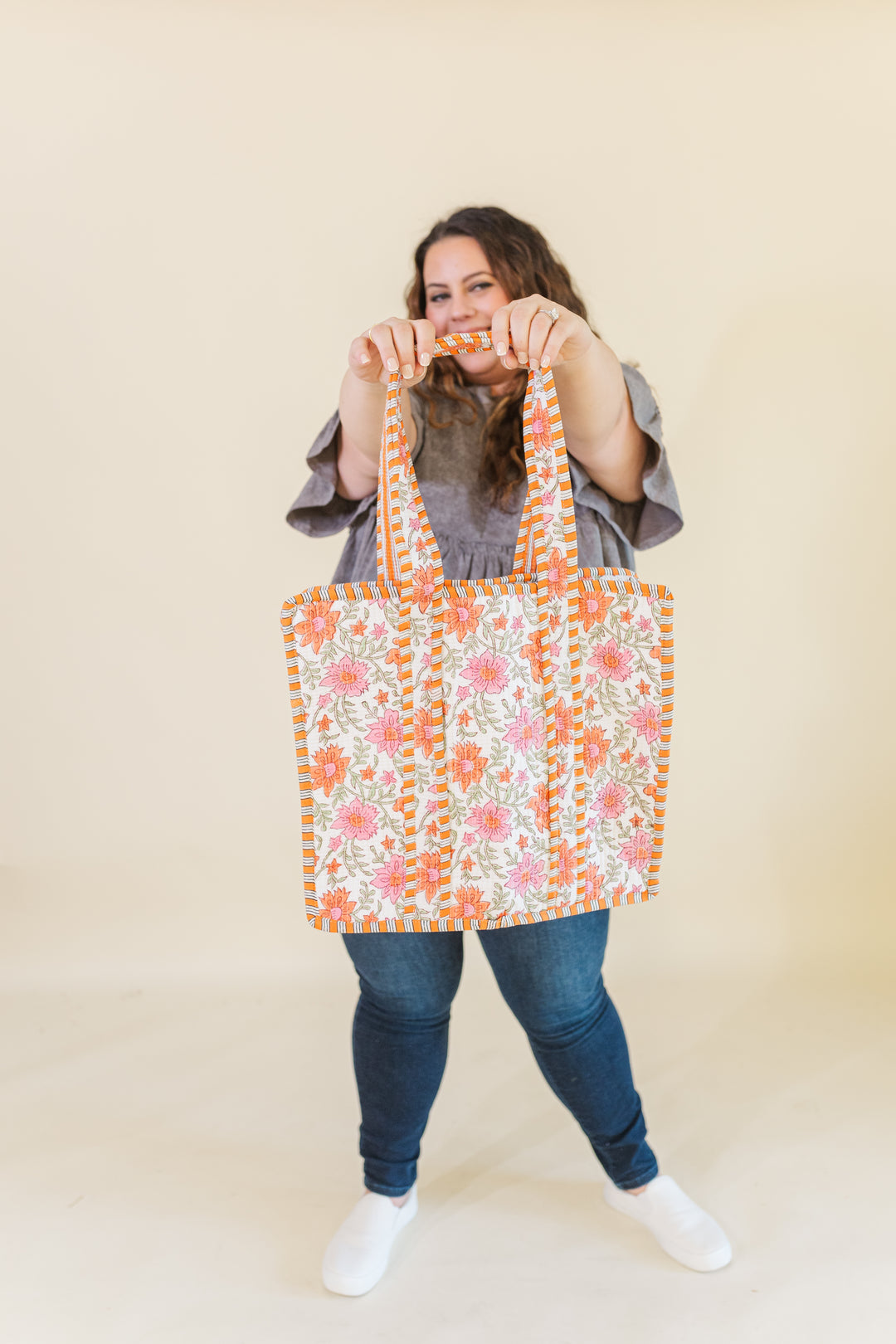Signature Farylina Quilted Tote Bag - FINAL SALE