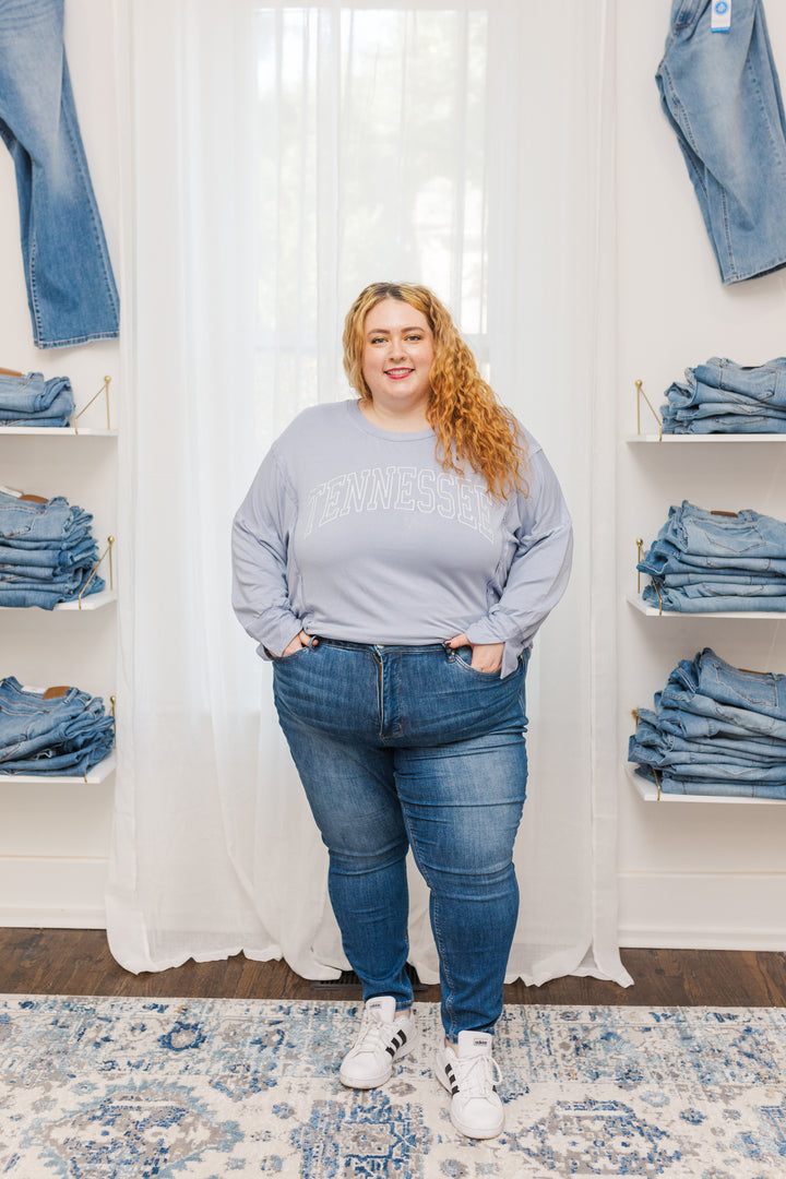 Nora High Waist Tummy Control Classic Judy Blue Skinny Jeans in Medium Wash