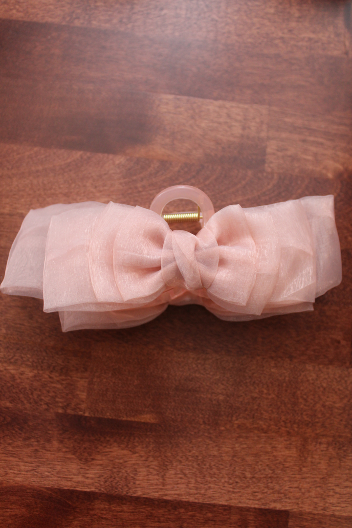 Arabella Tulle Bow Claw Clip - FINAL SALE