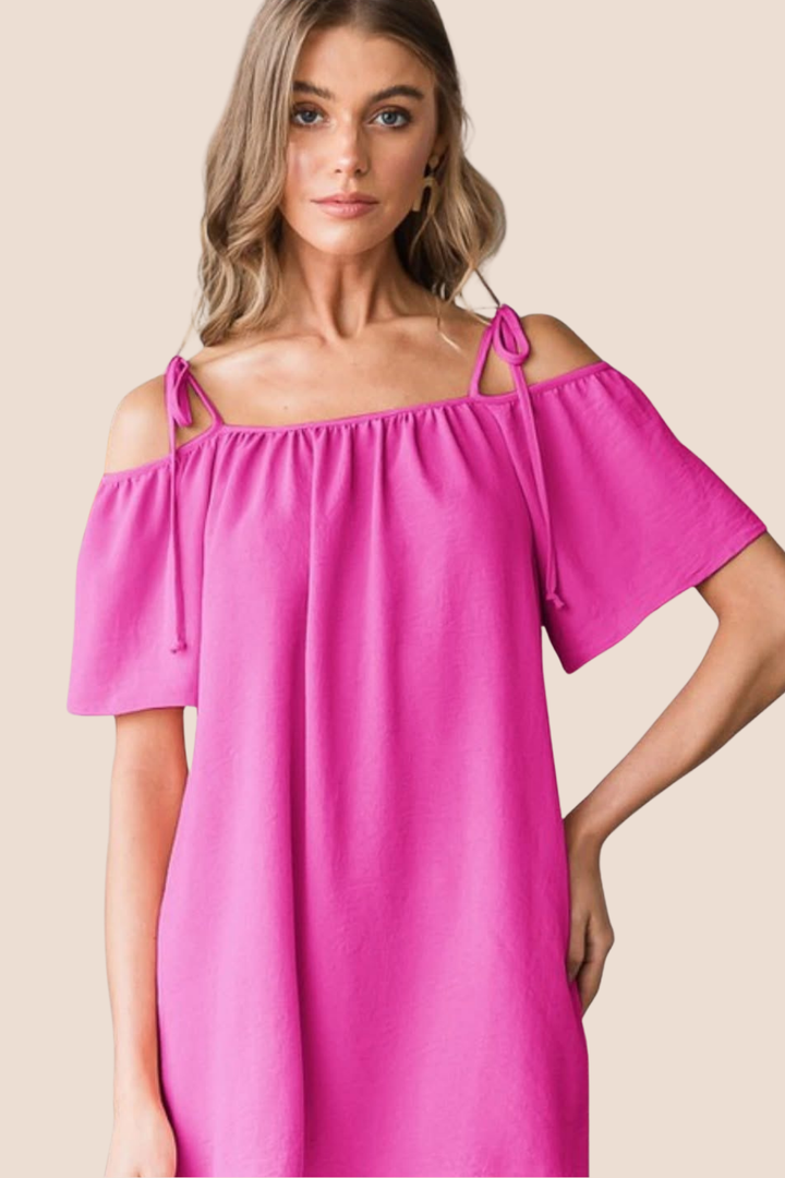 Rosalie Tie Sleeve Short Sleeve Top