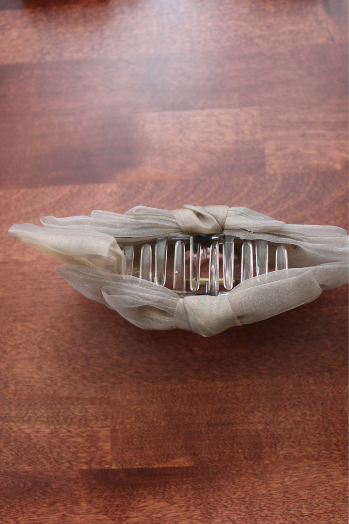 Arabella Tulle Bow Claw Clip - FINAL SALE
