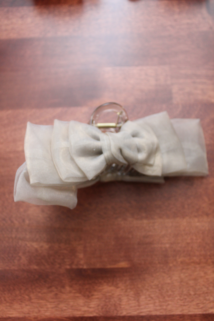 Arabella Tulle Bow Claw Clip - FINAL SALE