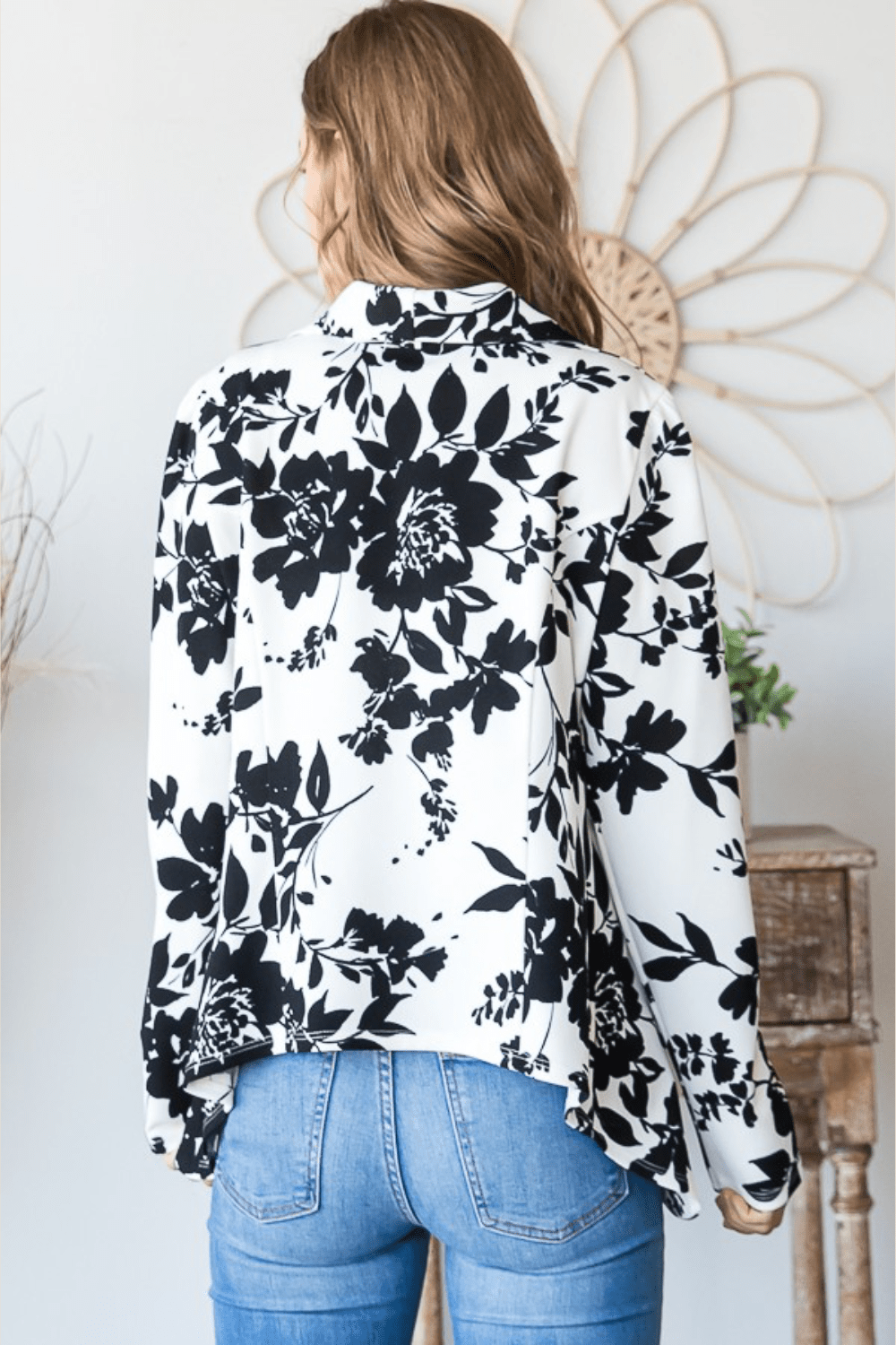 Bonnie Floral Open Blazer