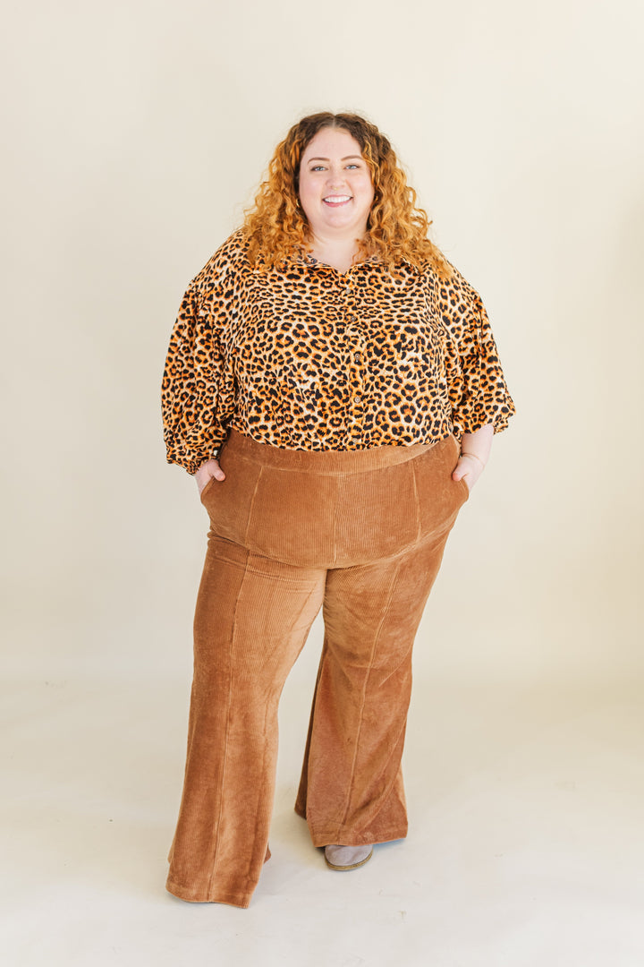 Eliza Ribbed Flare Pants (Online Exclusive)