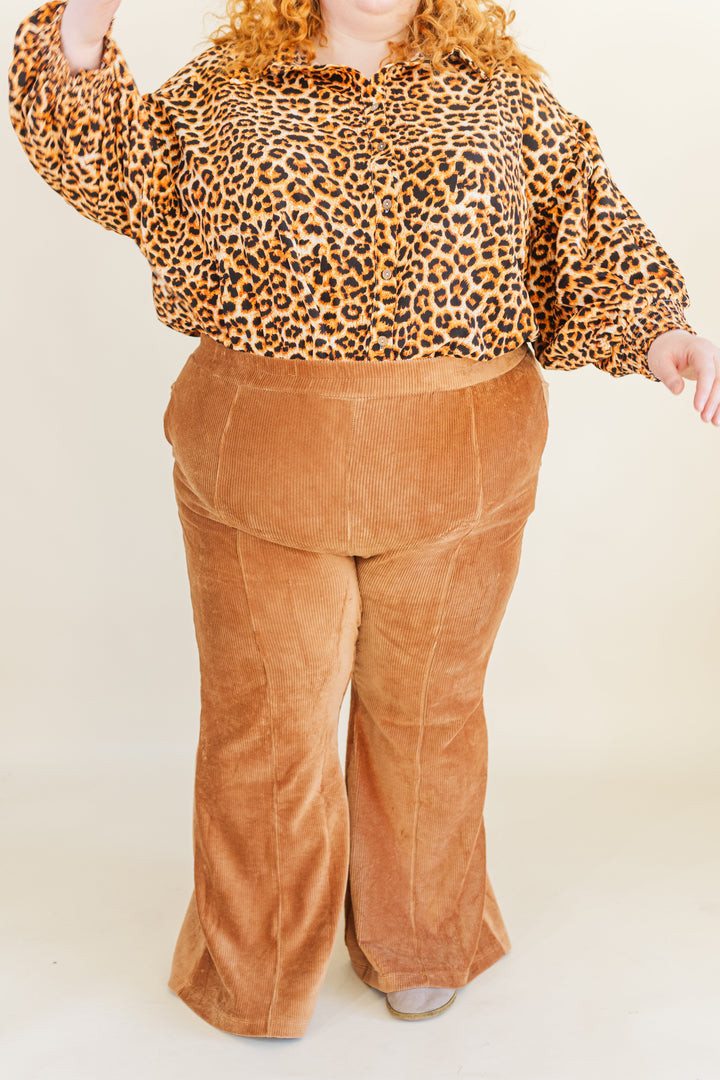 Eliza Ribbed Flare Pants (Online Exclusive)