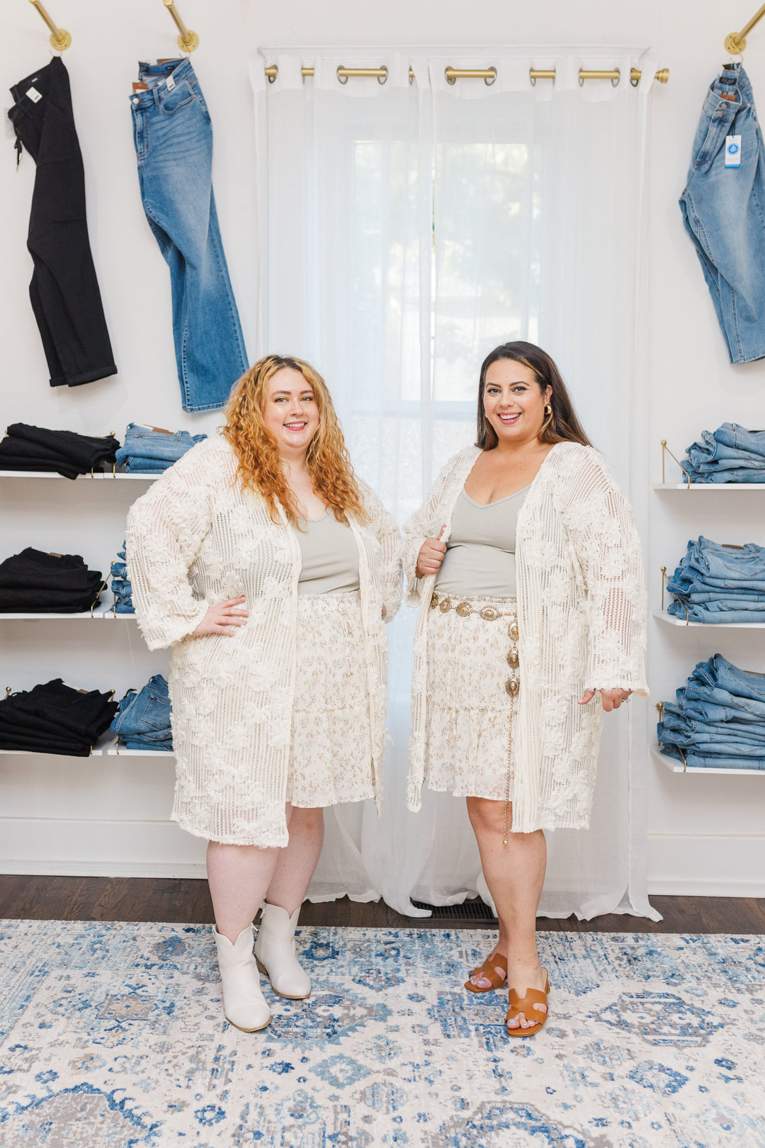 Harmony Floral Textured Crochet Cardigan in Off White - FINAL SALE