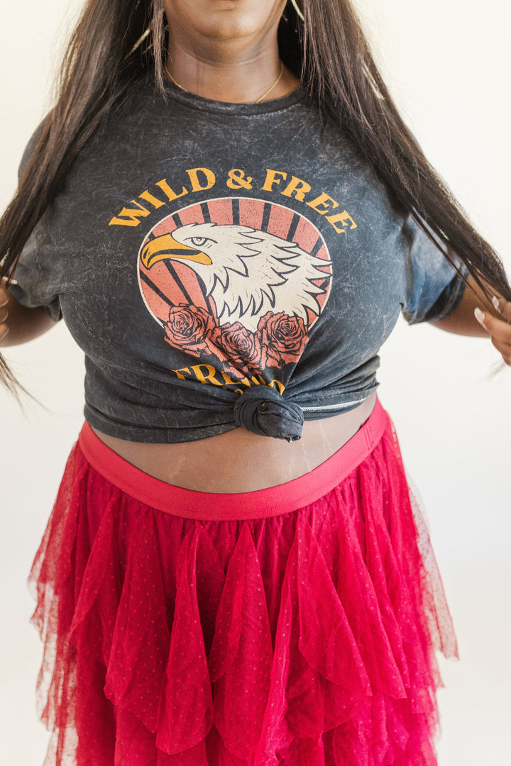 Kinsley Wild & Free Mineral Wash Graphic Tee