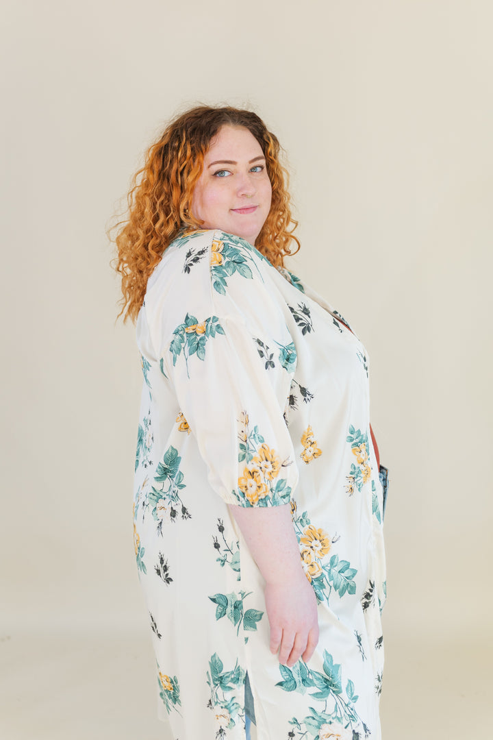 Maren Floral Open Duster