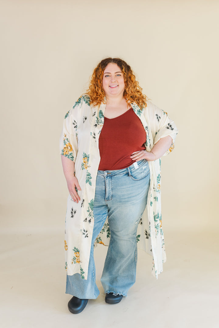 Maren Floral Open Duster