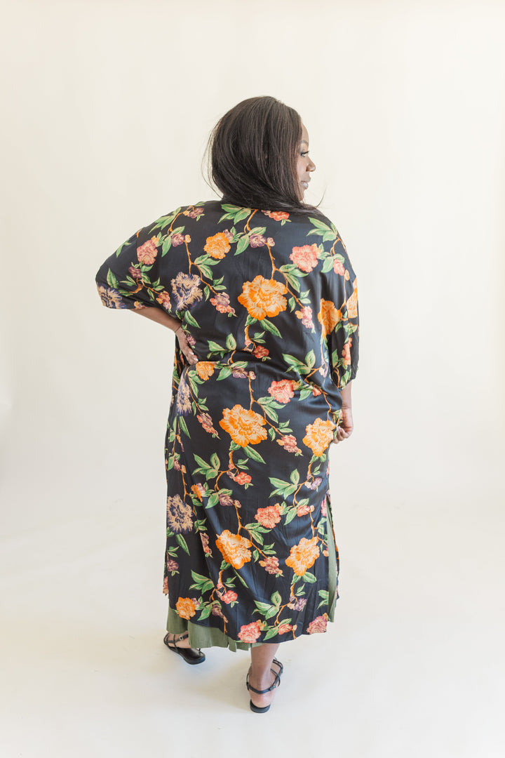 Maren Floral Open Duster