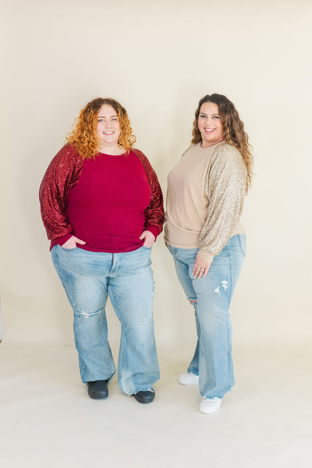 Matilda Sequin Long Sleeve Top (Online Exclusive)